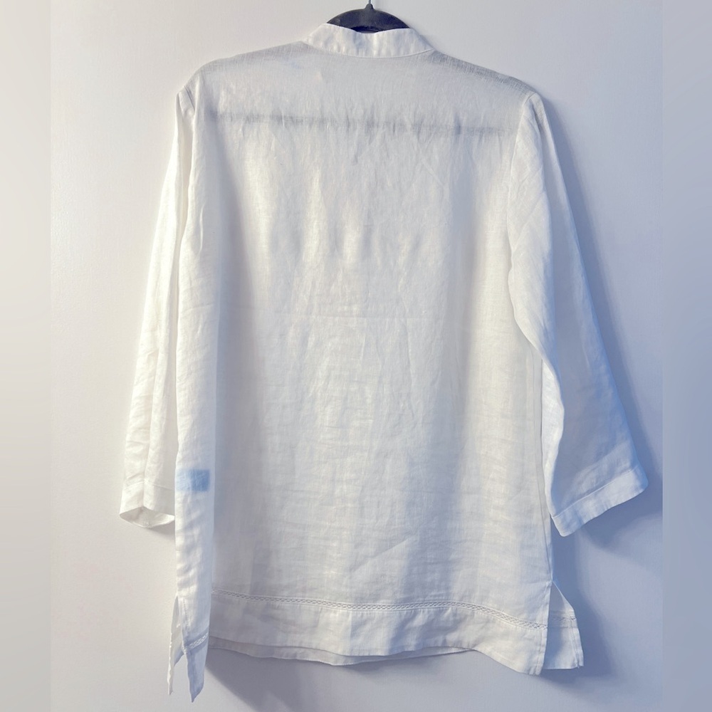 NEW J.McLaughlin Faith Linen Tunic Blouse, Medium - Picture 6 of 6